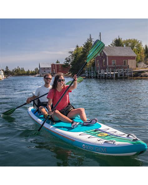 Cruiser Duet 15' Inflatable Combo Paddle Board Kayak - Teal/Wood – Body ...