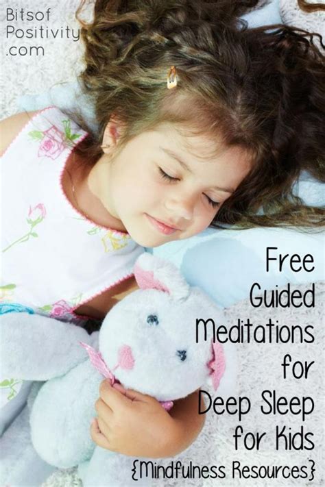 Free Guided Meditations for Deep Sleep for Kids {Mindfulness Resources} - Bits of Positivity