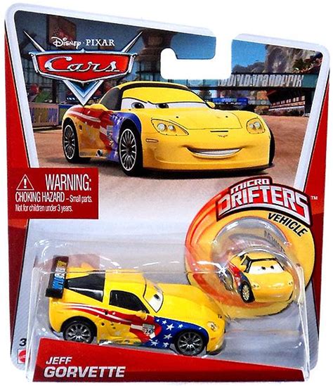 Disney Pixar Cars Micro Drifters Jeff Gorvette 155 Diecast Car With Micro Drifter Mattel Toys ...