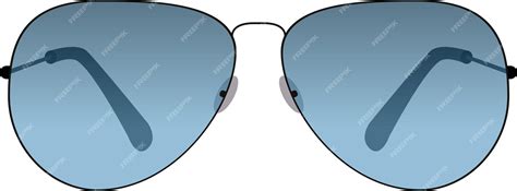 Premium Vector | Blue lens sunglasses