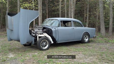 1955 Chevy Gasser Two Lane Black Top Straight Axle I Beam 468 Bbc 4 Speed 55 Nj