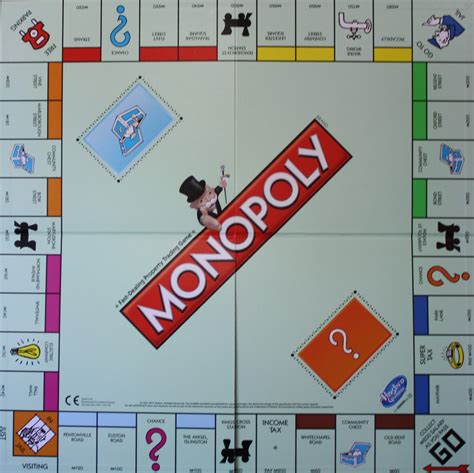 PARTS ONLY - Monopoly Board Game Hasbro 2013 Version - Game Board Only ...