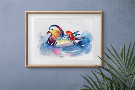 Mandarin Duck DUCK Mandarin Duck Painting Mandarin Duck Art - Etsy