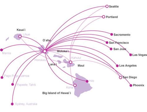 Travel Route, Route Map, Hawaiian Airlines, Hawaii Travel Guide, Visit ...