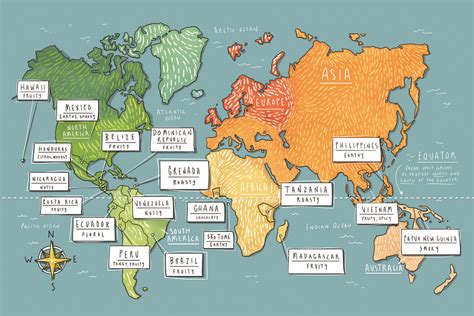 More detailed map of chocolate origins flavor profile map! | Best ...