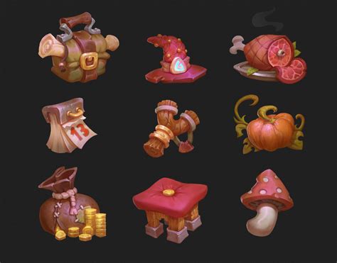 ArtStation - Items, Ivan Kunakh | Props concept, Prop design, Props art