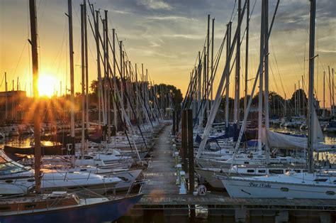 Photo of a Harbor at Sunset · Free Stock Photo