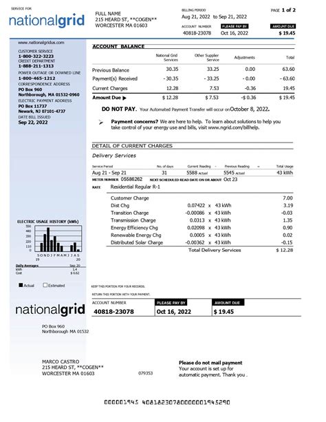 National Grid Bill Template - MbcVirtual