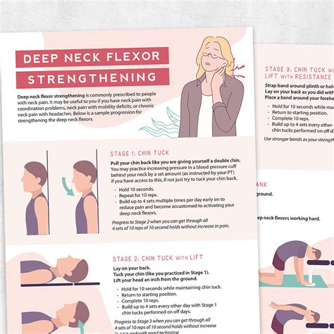 Deep Neck Flexor Strengthening – Adult and pediatric printable ...