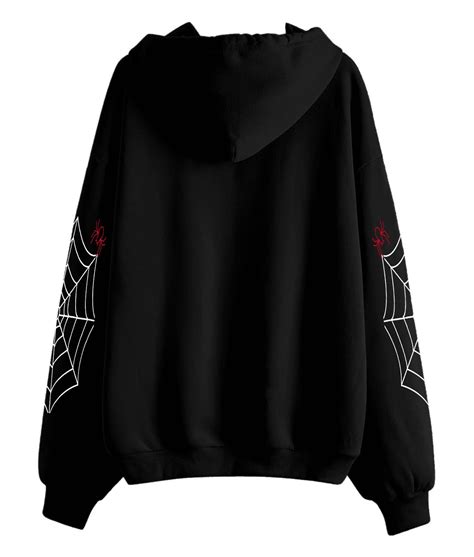 Spider Web Classic Black Hoodie | Boss Jackets