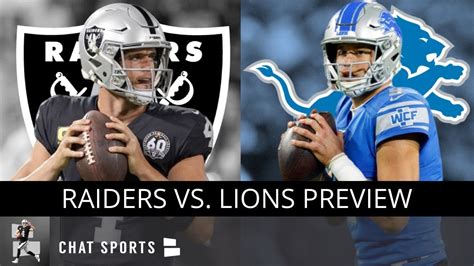 Raiders vs. Lions: 10 Reasons Why The Oakland Raiders Are GUARANTEED To Beat Detroit | NFL Week ...