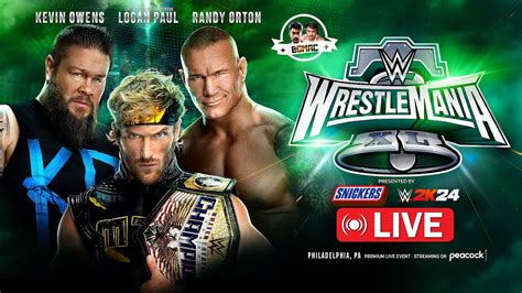 Logan Paul vs. Randy Orton vs. Kevin Owens (United States Title Triple Threat Match) live - YouTube