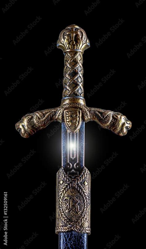 Medieval sword and scabbard Stock Photo | Adobe Stock