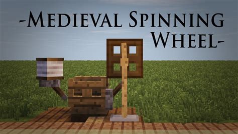 Minecraft Tutorial - Mittelalterliches Spinnrad/ medieval spinning wheel - YouTube