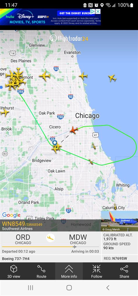 Caught in the act... a Southwest Airlines flight from ORD > MDW! : r ...