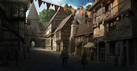 ArtStation - Village concept art