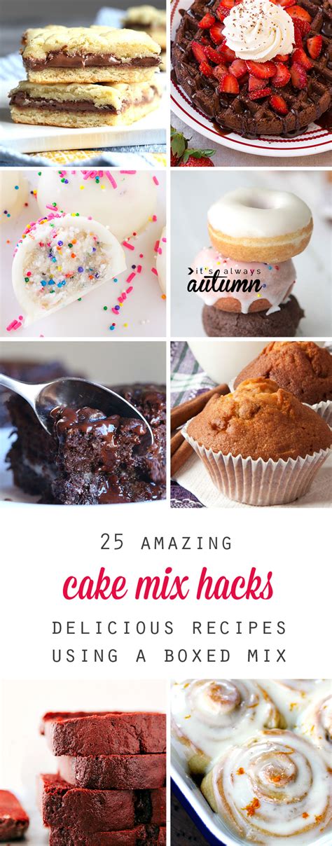 25 amazing cake mix hack recipes - It's Always Autumn