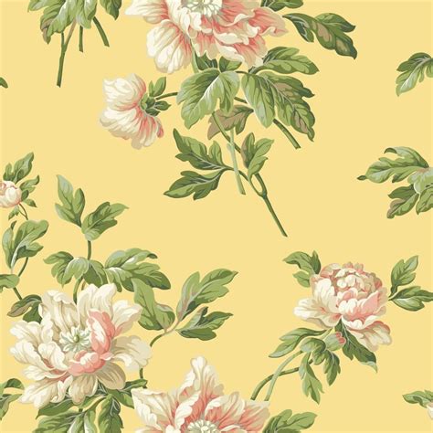 York Wallcoverings Casabella II Document Floral Wallpaper-BA4614 - The ...