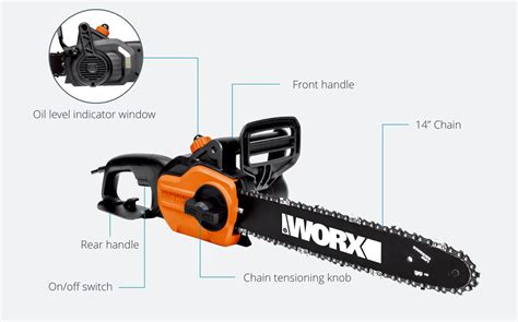 14" Electric Chainsaw | 8 Amp (WG305) | WORX