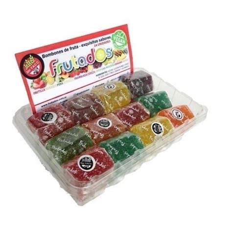 Bombones de fruta. FRUTADOS. SIN TACC. 30 Grs