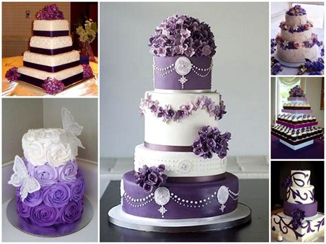 Purple Wedding Cake - Dream Irish Wedding