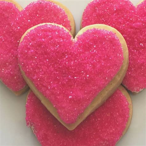 PINK HEART SHAPED SUGAR COOKIES | 14 Cookies (big) in 2020 | Pink cookies, Heart shaped cookies ...