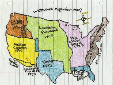 Fourth Graders' Take on the Trail of Tears: Westward Expansion Map