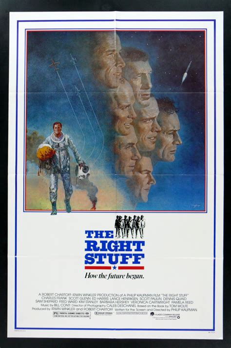 THE RIGHT STUFF * CineMasterpieces ORIGINAL SPACE MOVIE POSTER 1983 ASTRONAUT | eBay