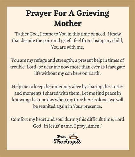 5 Prayers For A Grieving Mother: Loss Of A Child | Path To Heaven