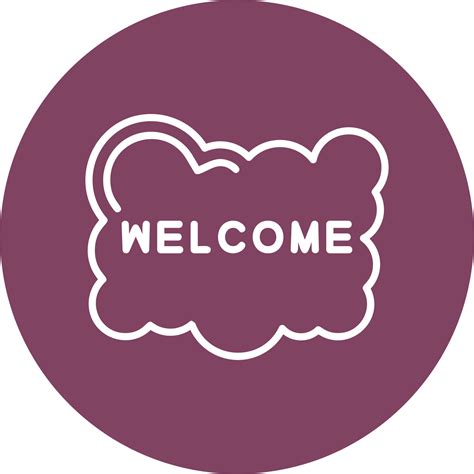 Welcome Vector Icon 20349887 Vector Art at Vecteezy