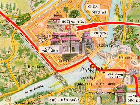 Vintage map of Hue Vietnam Hue Map Hue Vietnam old Hue map | Etsy