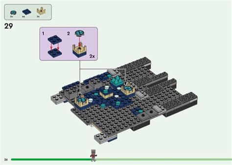 LEGO 21246 The Deep Dark Battle Instructions, Minecraft - Minifig-scale