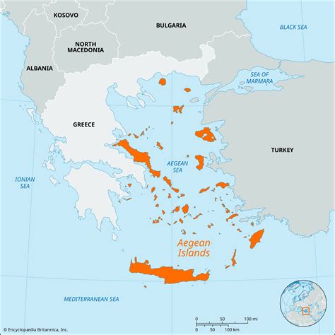 Aegean Sea World Map