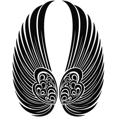 Gothic Angel Wings Wall Sticker