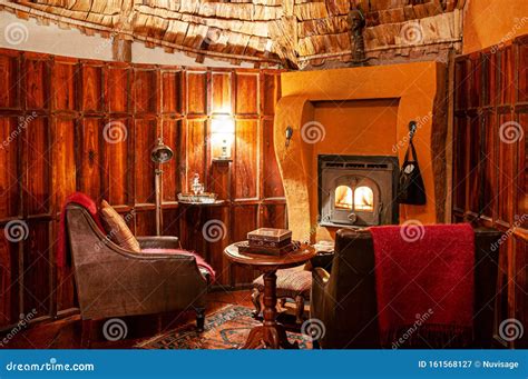 Luxury African Tribal Hut Interior Decoration with Old Vintage Wooden ...