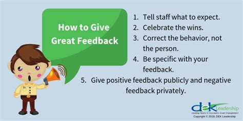 5 Easy Ways to Give Great Feedback - DEK Leadership