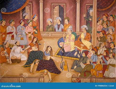 Ancient Wall Painting of Patwon Ki Haveli in Jaisalmer, India Editorial Stock Image - Image of ...