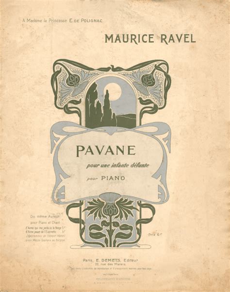 Cultural Synergy: Maurice Ravel: Pavane for a Dead Princess