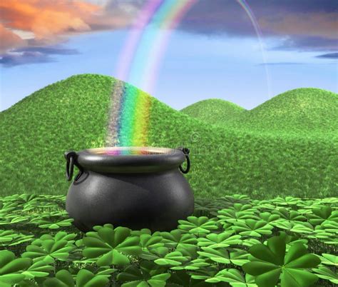 End of the Rainbow stock illustration. Illustration of saint - 4619863