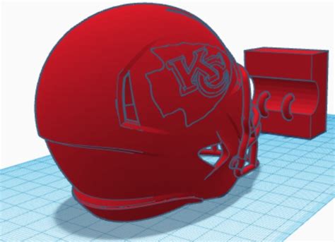 Chiefs helmet by Mason Webster | Download free STL model | Printables.com