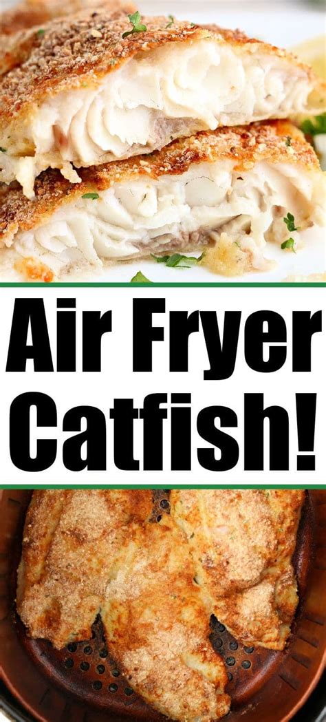 Crispy air fryer catfish is tender inside with a light breading outside. A healthy low carb and ...