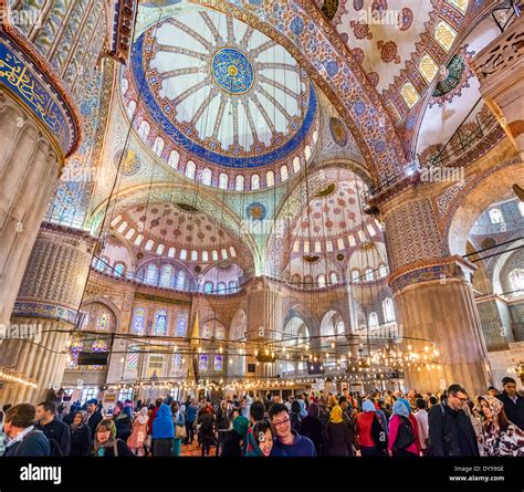 Blue mosque ceiling interior hi-res stock photography and images - Alamy