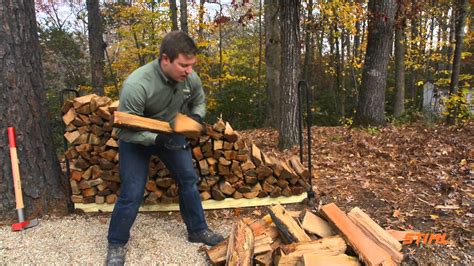 How to properly stack firewood. | Landscaping inspiration, Yard landscaping, Farm life