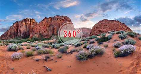 Snow Canyon near Saint George, Utah|3D Panorama