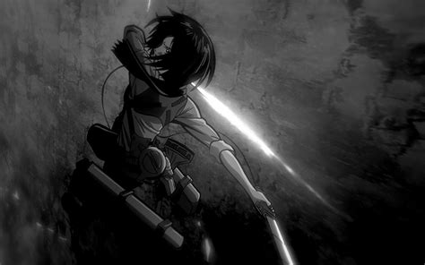 Attack On Titan Black And White Wallpapers - Wallpaper Cave