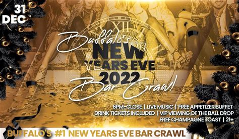 Buffalo NYE Bar Crawl, Buffalo NY - Dec 31, 2021 - 6:00 PM