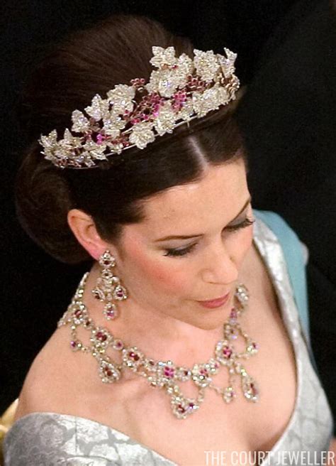 Crown Princess Mary of Denmark wears the Ruby Parure Tiara (Photo: Chris Jackson/Getty Images ...