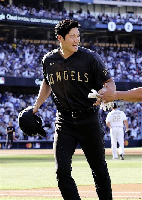 Shohei Ohtani at the MLB All-Star baseball game on July 19, 2022, at ...