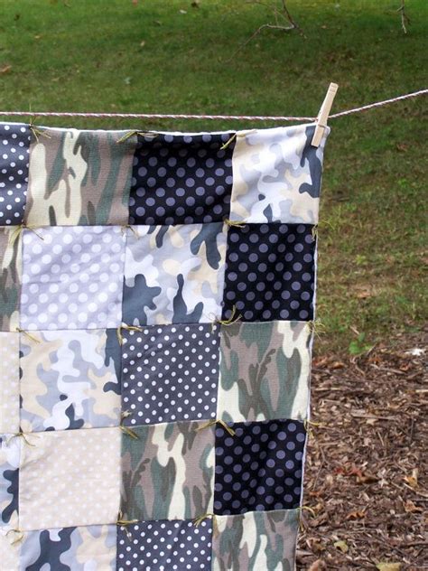 Camo Quilt Camo and minky patchwork blanket Michael | Etsy | Camo quilt ...