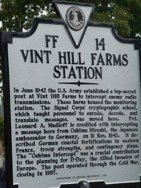 Marking the history at Vint Hill | News | fauquier.com